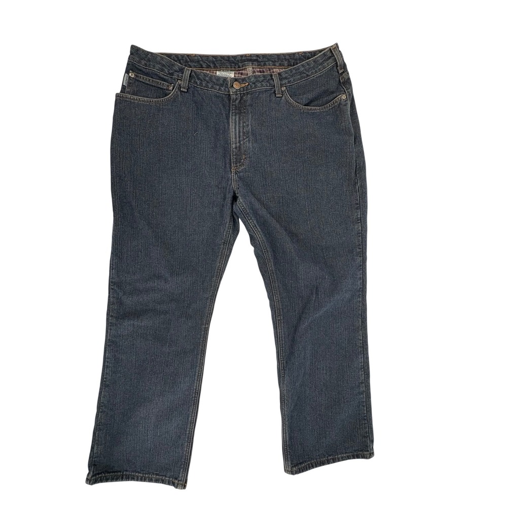Carhartt Women Relaxed Fit Flannel Lined Denim Jeans WB022‎ ADT 18 X 30
